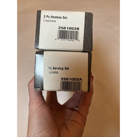 Oneida Community Louisiana Stainless Steel 6pc Serving & Hostess Set NIB 18/8 - Picture 1 of 7